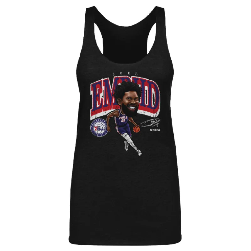 Joel Embiid Philadelphia 76ers Cartoon WHT sold by 500 Level