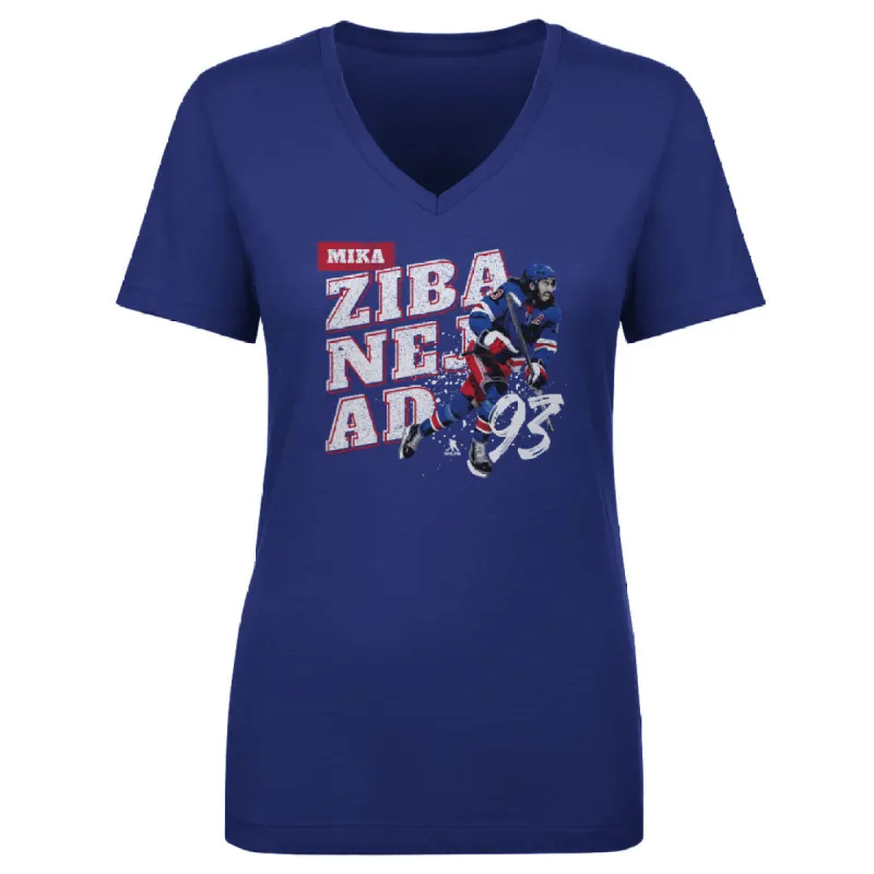 Mika Zibanejad New York R Player Name WHT made by 500 Level