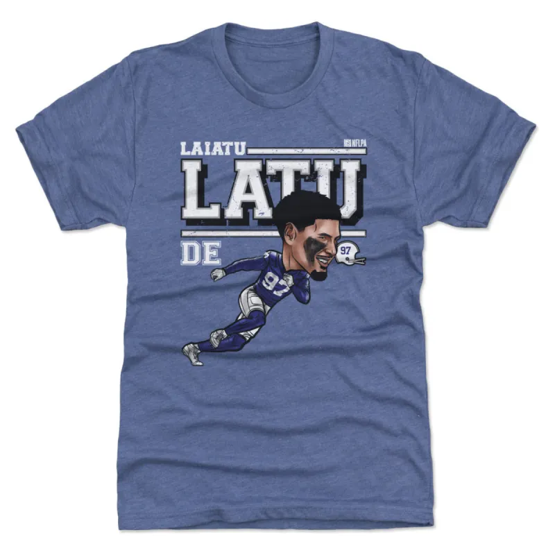 Laiatu Latu Indianapolis Cartoon WHT sold by 500 Level
