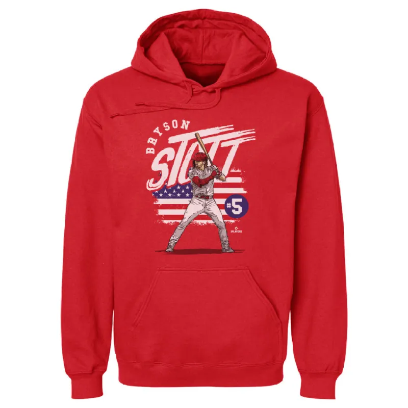 Bryson Stott Philadelphia American Flag WHT sold by 500 Level