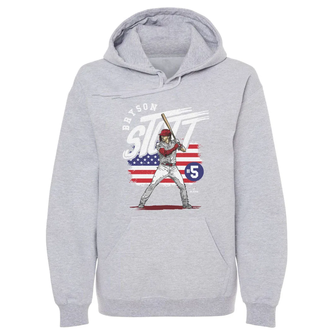 Bryson Stott Philadelphia American Flag WHT sold by 500 Level product image thumbnail 2