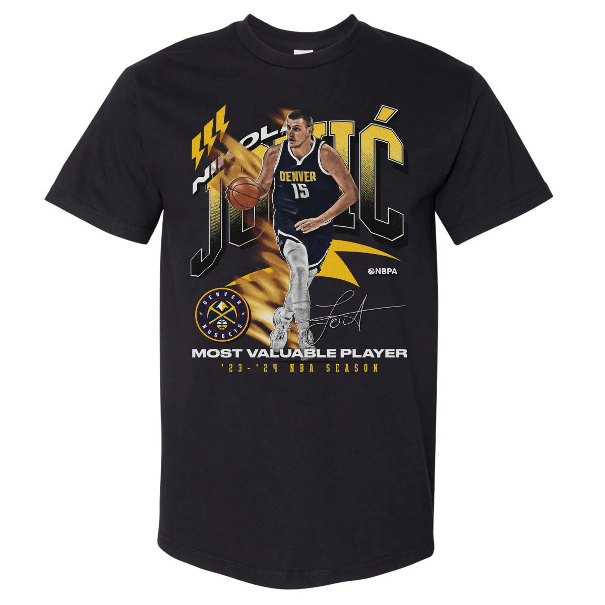 Nikola Jokic Denver Nuggets 2024 NBA MVP Award WHT sold by 500 Level