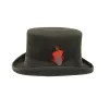 Majestic | Mens Wool Top Hat with Carriage Hat Band sold by American Hat Makers