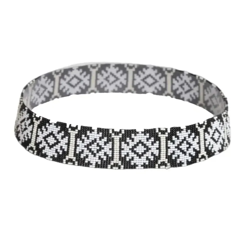 Carson | Black Beaded Hat Band sold by American Hat Makers