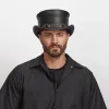 El Dorado SR2 | Mens Leather Top Hat with SR2 Hat Band sold by American Hat Makers