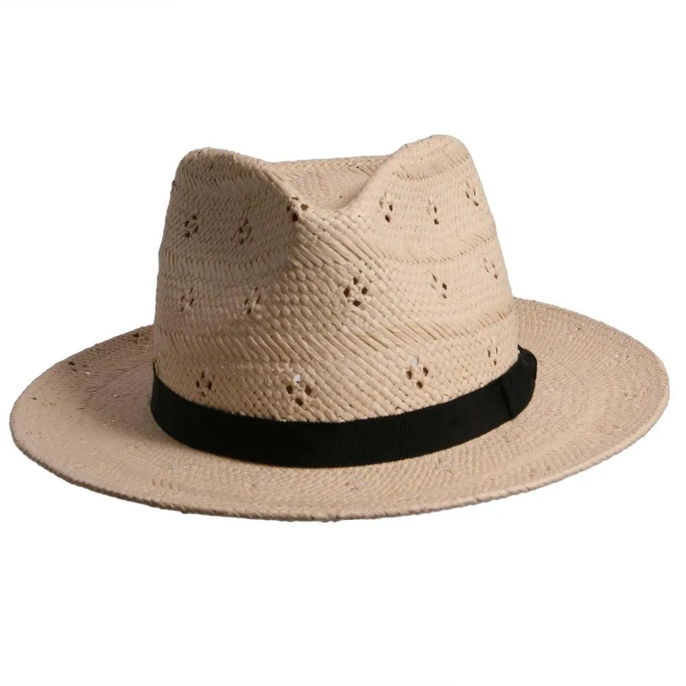 Dimitri | Womens Straw Fedora Hat sold by American Hat Makers product image thumbnail 4