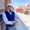 Ghost Rider | Mens White Leather Top Hat sold by American Hat Makers