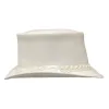 Ghost Rider | Mens White Leather Top Hat sold by American Hat Makers