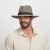 Nero | Mens Two-Tone Woven Straw Fedora Hat sold by American Hat Makers