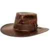 Unforgiven | Mens Wide Brim Bison Leather Outback Hat sold by American Hat Makers