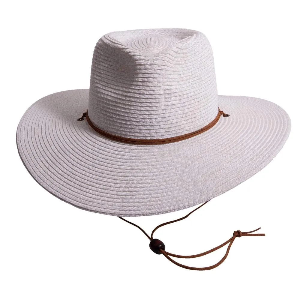 Felix | Mens White Wide Brim Straw Sun Hat sold by American Hat Makers product image thumbnail 4