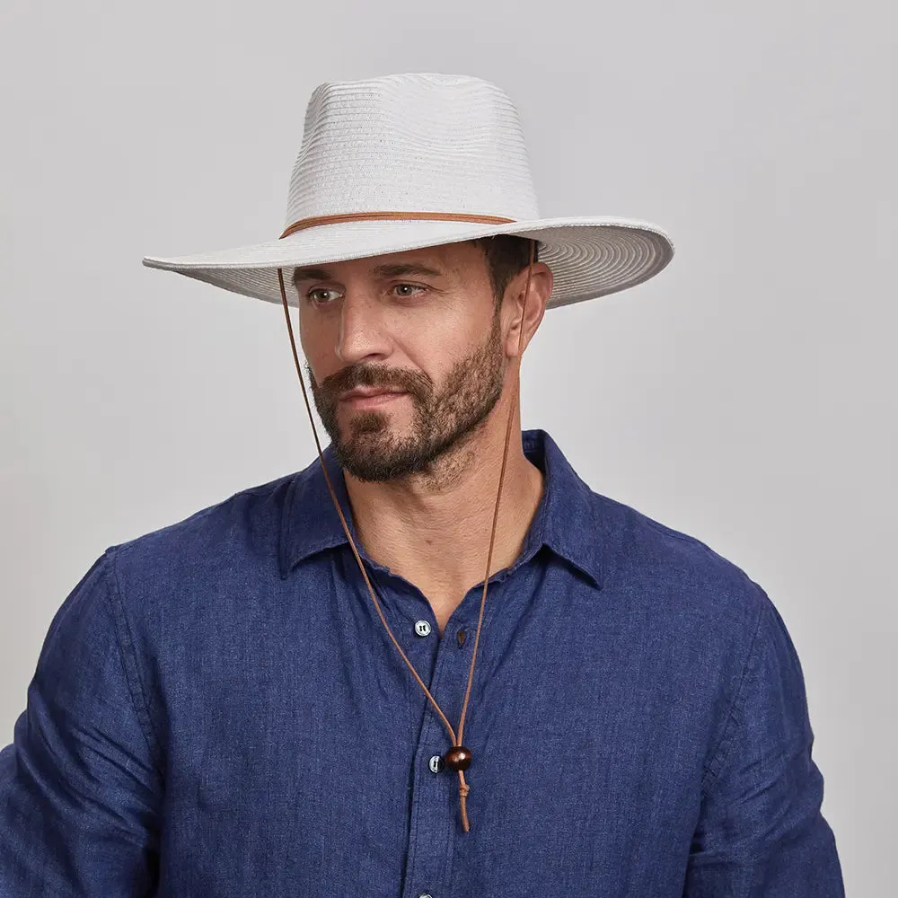 Felix | Mens White Wide Brim Straw Sun Hat sold by American Hat Makers product image thumbnail 5