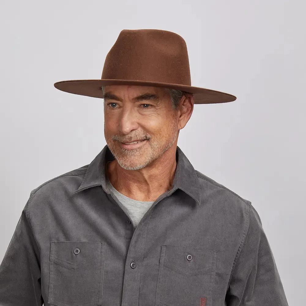 Rancher | Mens Wide Brim Felt Fedora Hat sold by American Hat Makers product image thumbnail 5