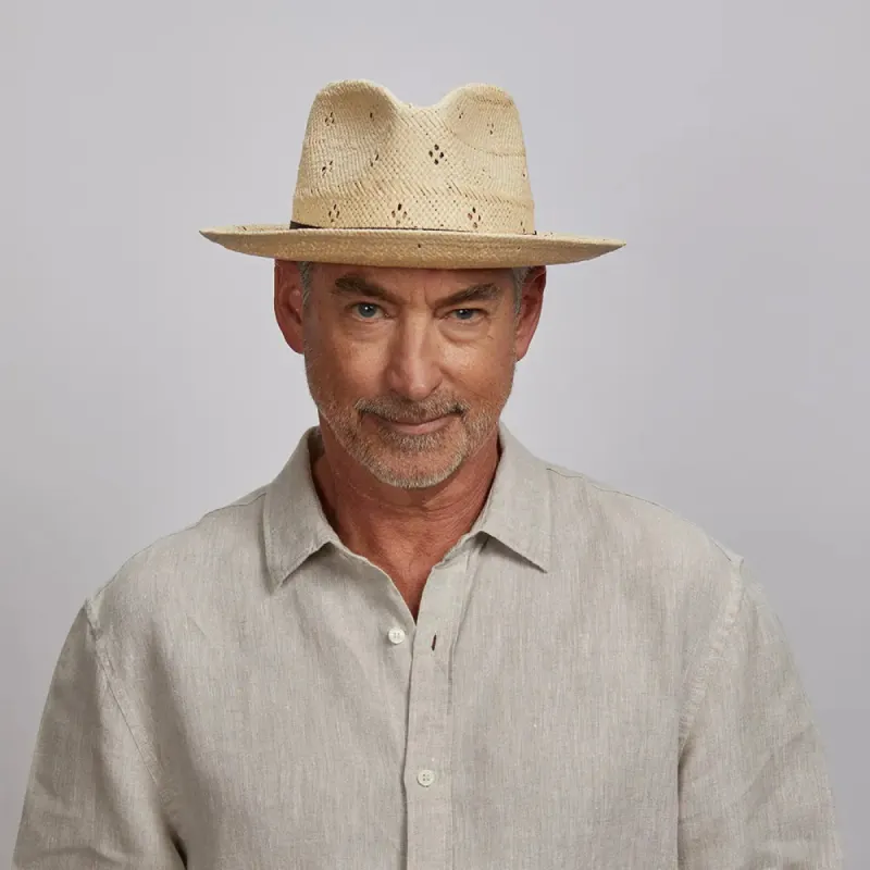 Dimitri | Mens Straw Fedora Hat sold by American Hat Makers