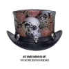 3 Skull | Black Leather Hat Band sold by American Hat Makers