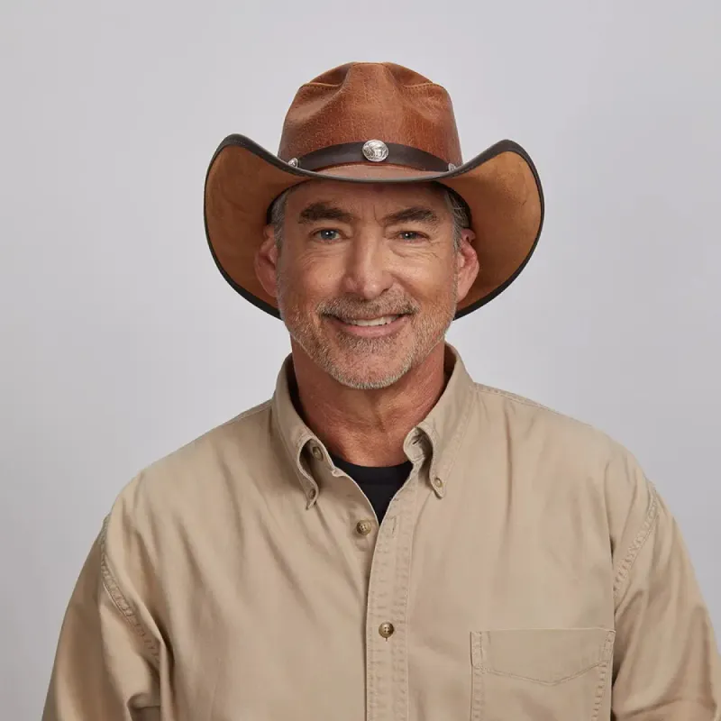 Cyclone | Mens Leather Cowboy Hat sold by American Hat Makers