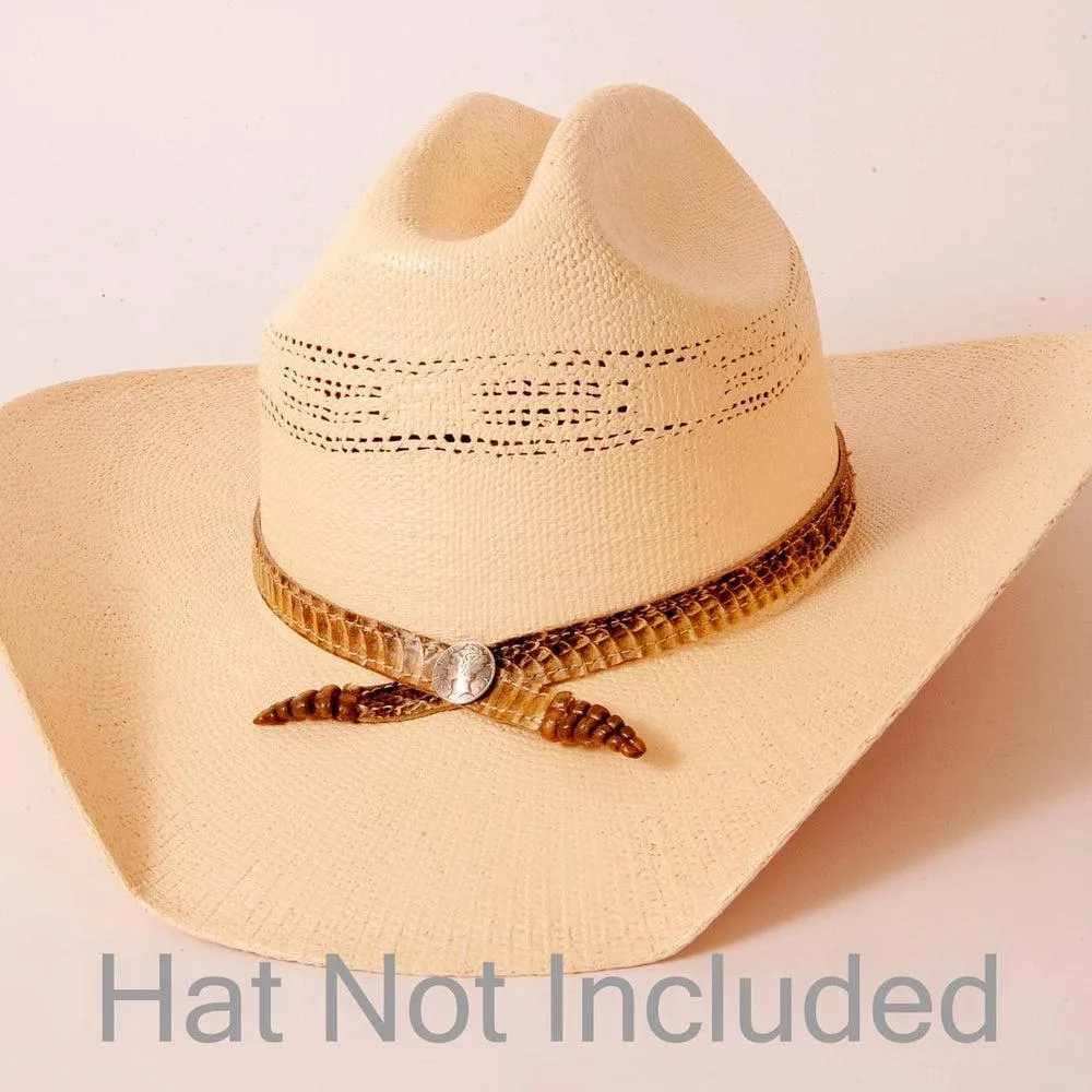 Double Rattle | Rattlesnake Hat Band sold by American Hat Makers product image thumbnail 3
