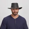 Midnight Rider | Mens Leather Outback Hat sold by American Hat Makers