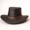 Midnight Rider | Mens Leather Outback Hat sold by American Hat Makers