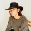 Midnight Rider | Mens Leather Outback Hat sold by American Hat Makers