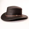 Midnight Rider | Mens Leather Outback Hat sold by American Hat Makers