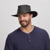 Midnight Rider | Mens Leather Outback Hat sold by American Hat Makers