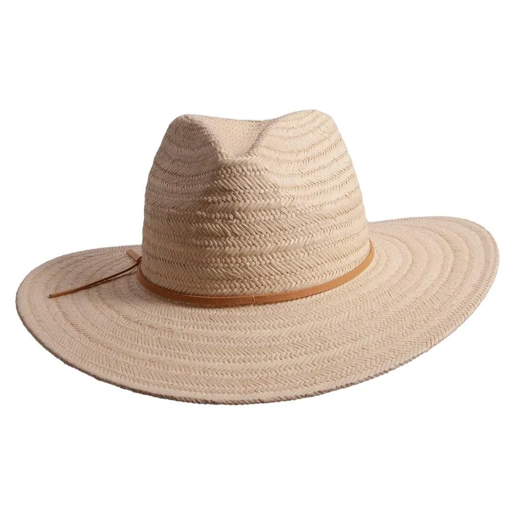 Paulo | Womens Natural Wide Brim Straw Safari Sun Hat sold by American Hat Makers product image thumbnail 3
