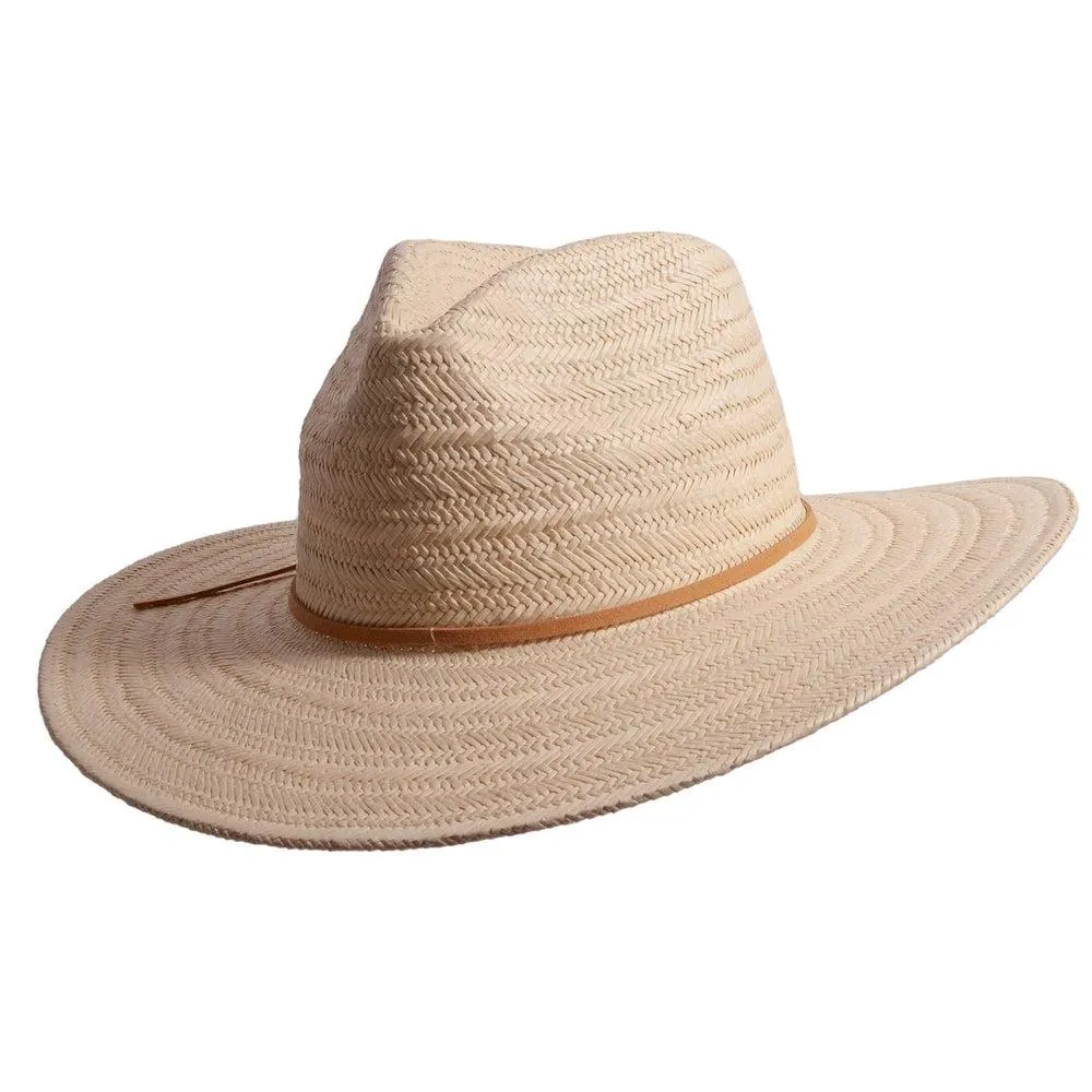 Paulo | Womens Natural Wide Brim Straw Safari Sun Hat sold by American Hat Makers product image thumbnail 2