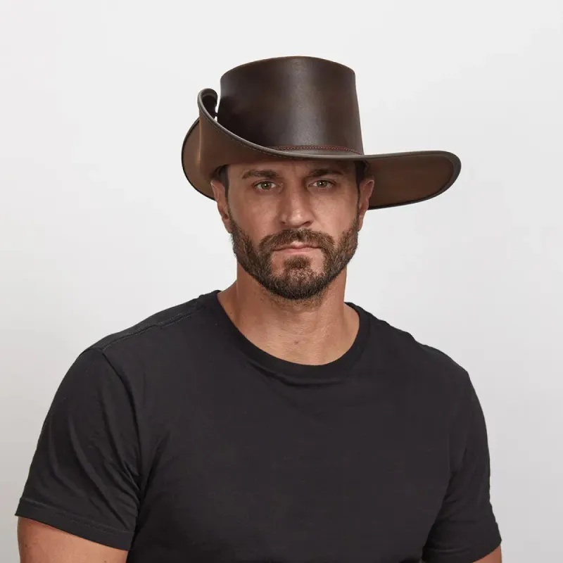 Cavalier | Mens Leather Swashbuckler Pirate Hat made by American Hat Makers