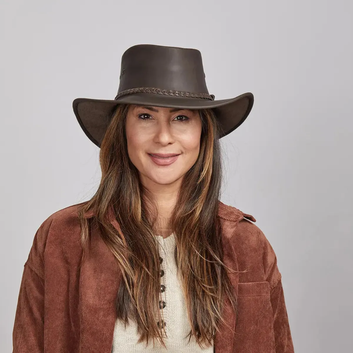 Bushman | Womens Leather Outback Hat sold by American Hat Makers
