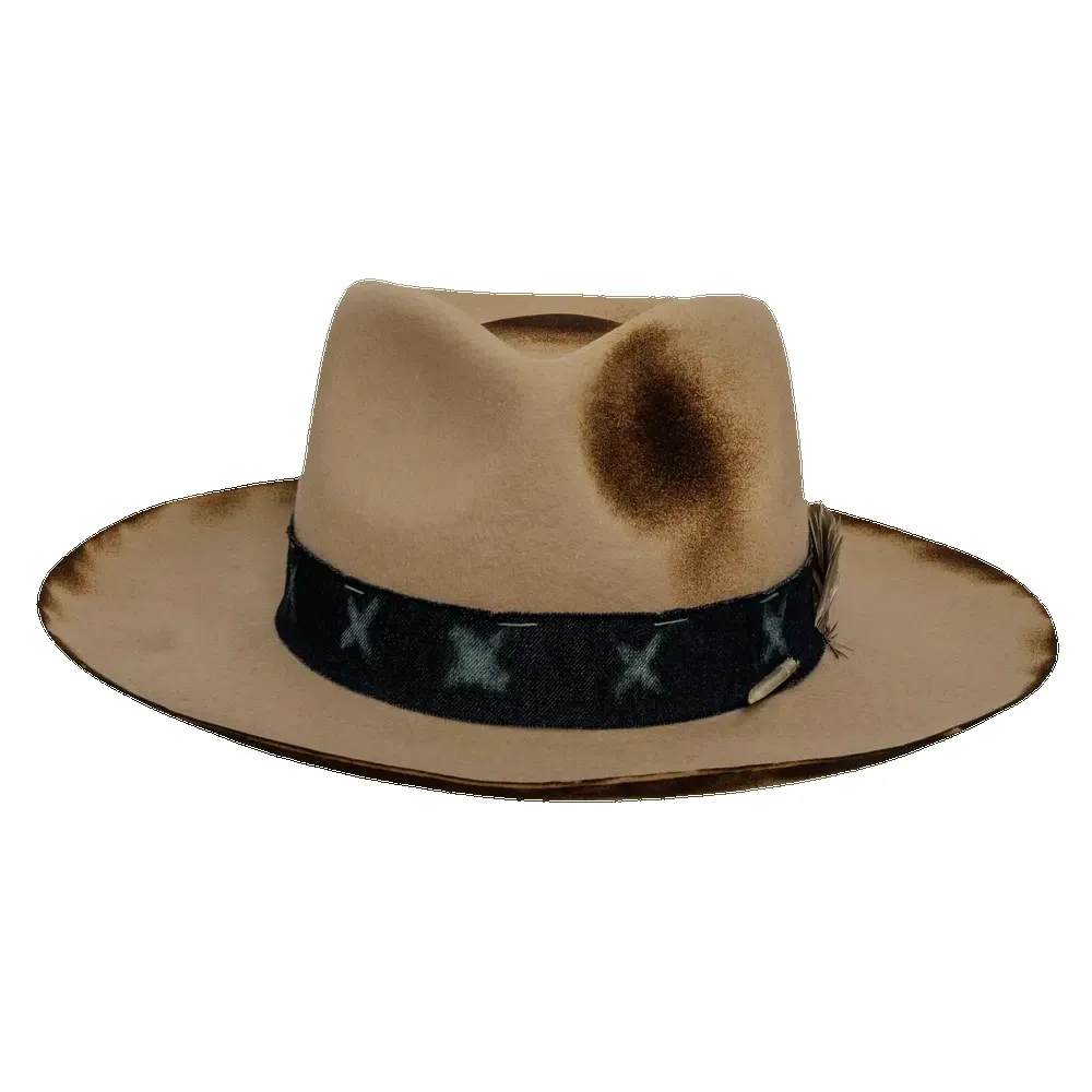Wanderer | Mens Felt Fedora Hat sold by American Hat Makers product image thumbnail 2
