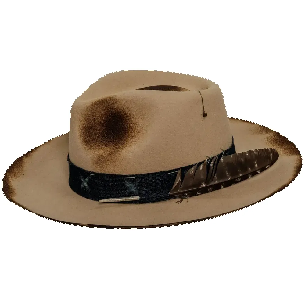 Wanderer | Mens Felt Fedora Hat sold by American Hat Makers product image thumbnail 3