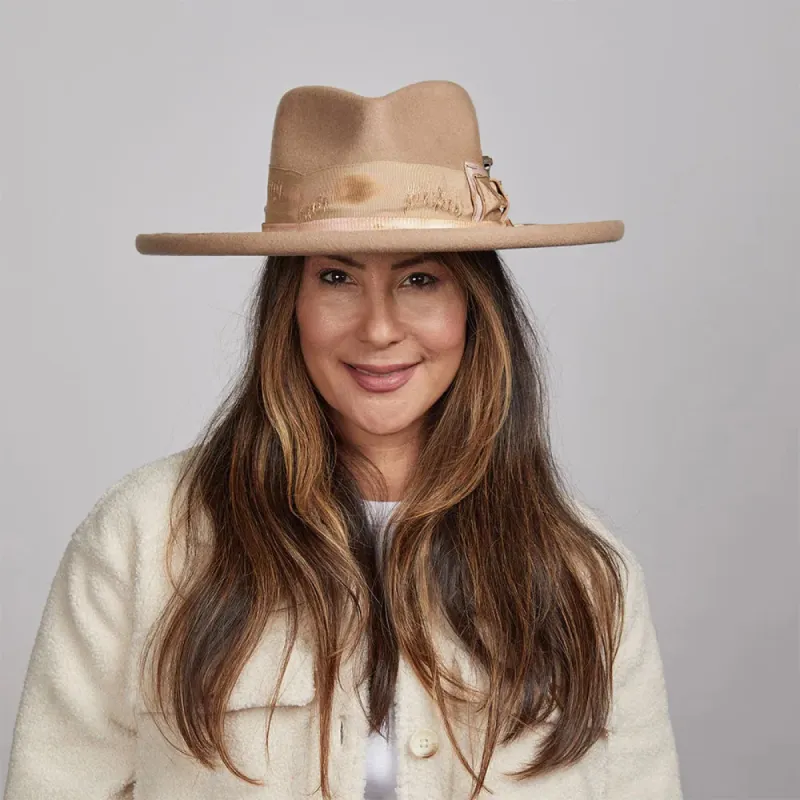 Hayden | Womens Felt Fedora Hat sold by American Hat Makers
