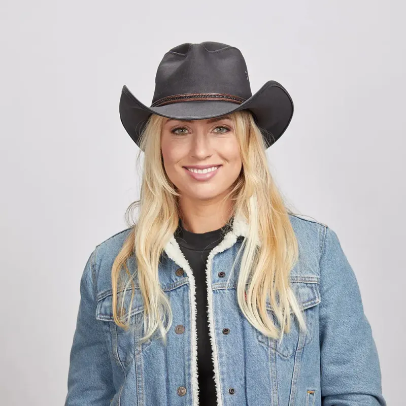 Stockade | Womens Waxed Cotton Cowgirl Hat made by American Hat Makers