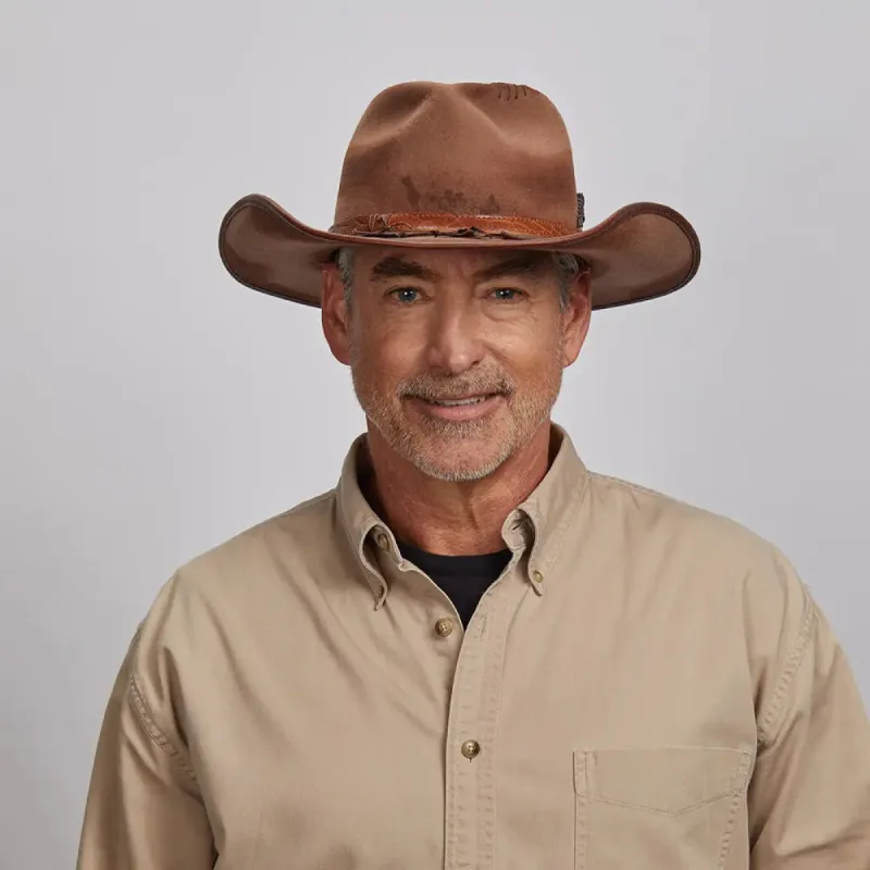 Duke | Mens Brown Felt Cowboy Hat sold by American Hat Makers