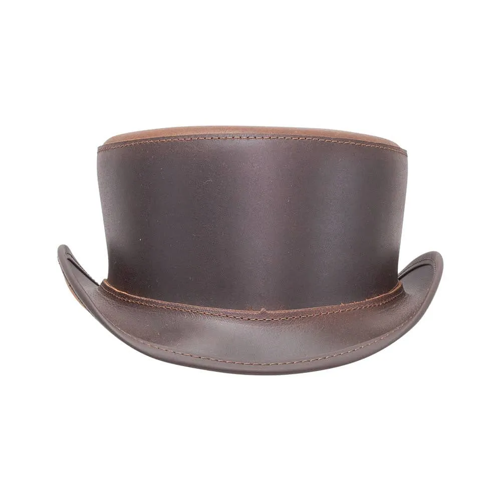 Bromley | Womens Leather Top Hat sold by American Hat Makers product image thumbnail 4