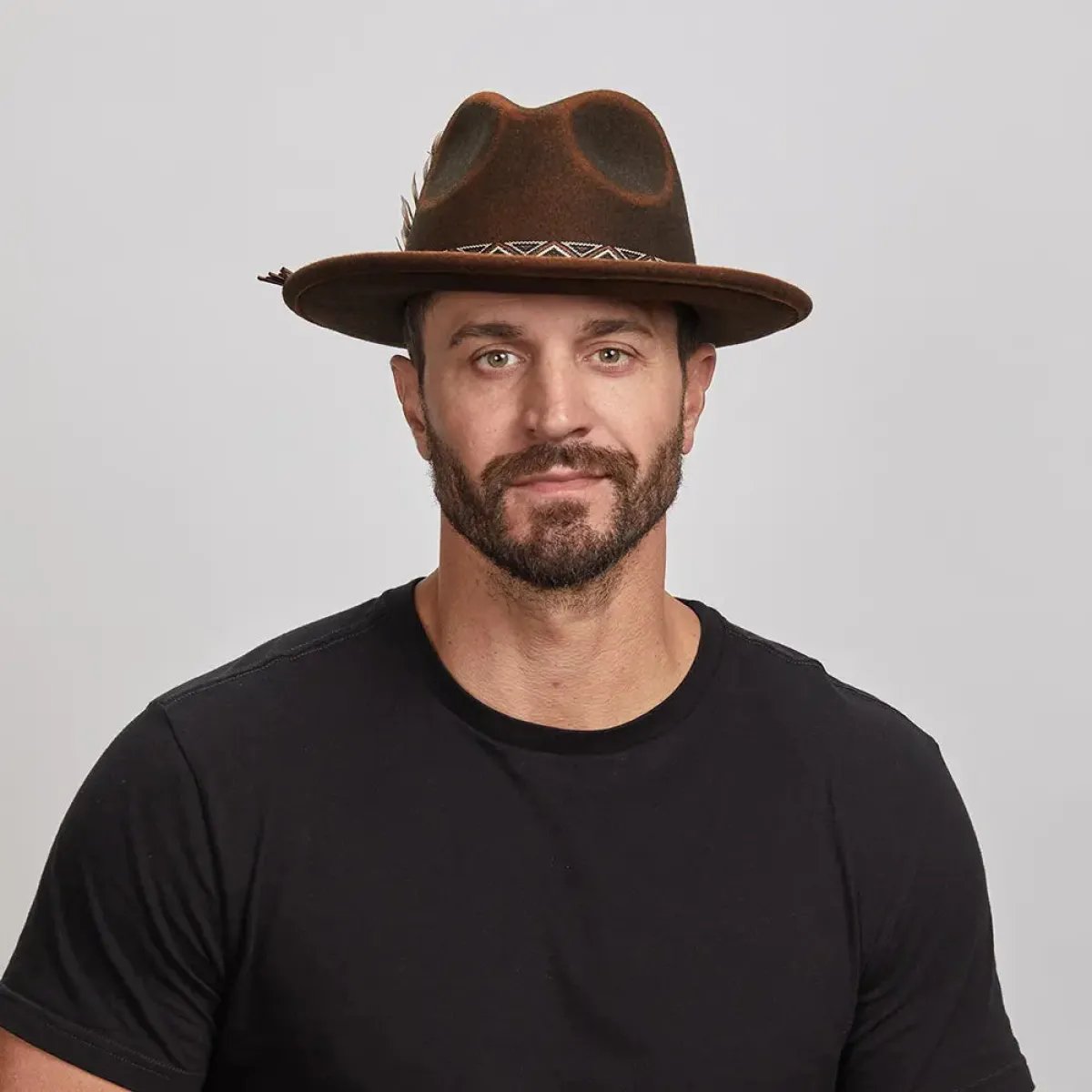Backroad Mens Felt Fedora Hat Parallel