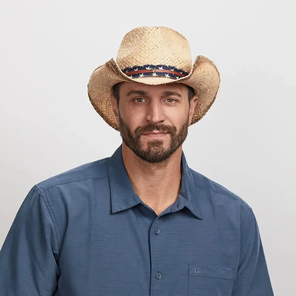 Dusty | Mens Straw Cowboy Sun Hat sold by American Hat Makers