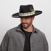 Lounge | Mens Black Pencil Rim Felt Hat sold by American Hat Makers