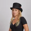 Majestic | Womens Wool Top Hat with Carriage Hat Band sold by American Hat Makers
