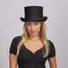 Majestic | Womens Wool Top Hat with Carriage Hat Band sold by American Hat Makers