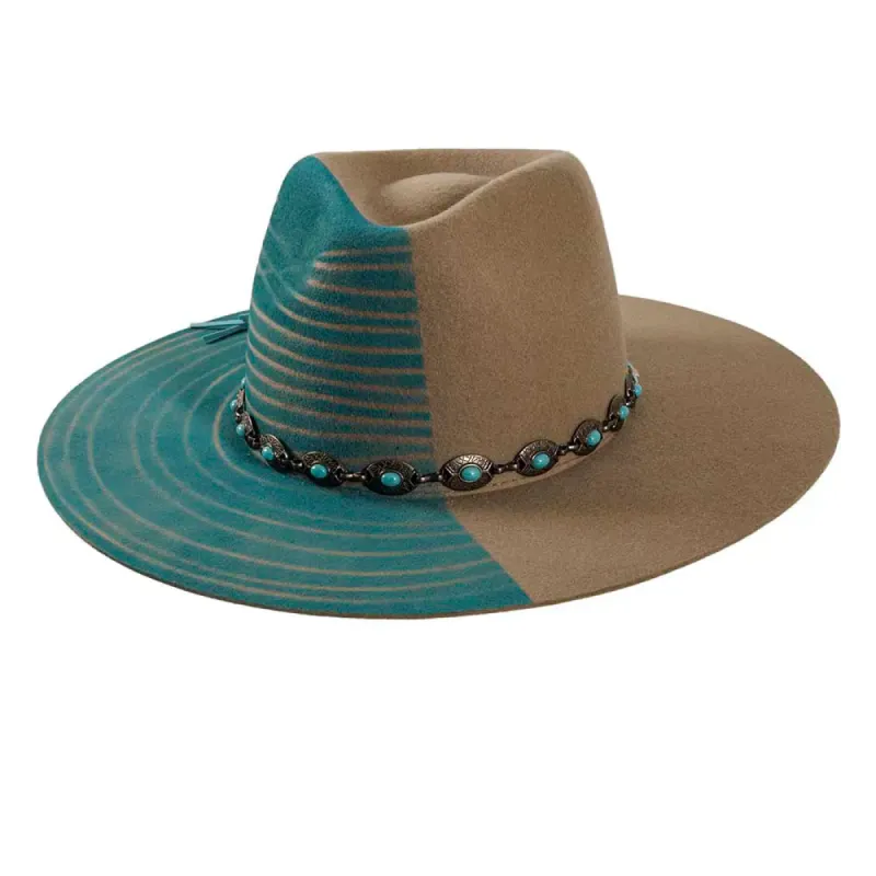 Sea N' Sand | Mens Wide Brim Felt Fedora Hat sold by American Hat Makers