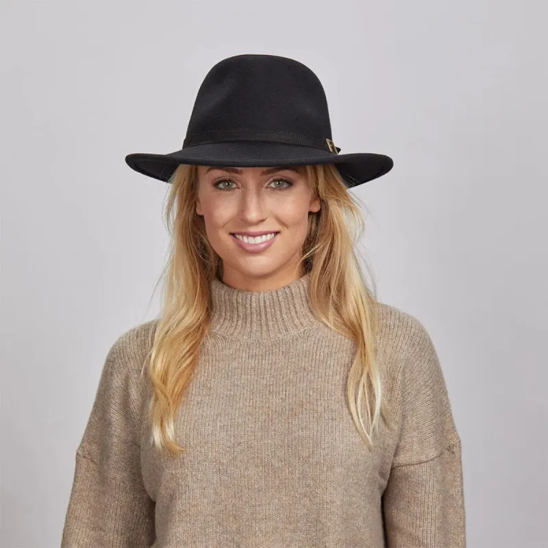 Boondocks | Womens Felt Fedora Hat made by American Hat Makers