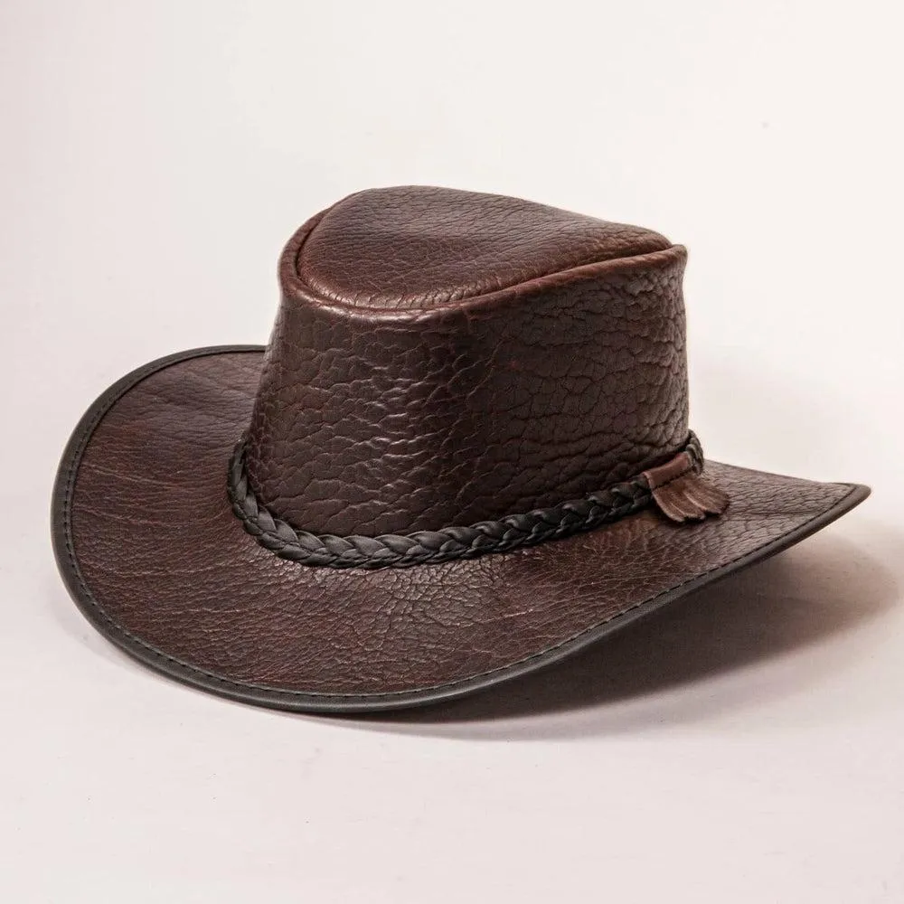 Roughneck | Womens Buffalo Leather Outback Hat sold by American Hat Makers product image thumbnail 2