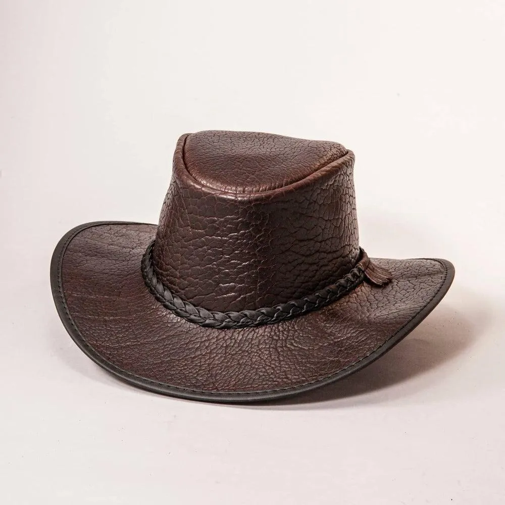 Roughneck | Womens Buffalo Leather Outback Hat sold by American Hat Makers product image thumbnail 3
