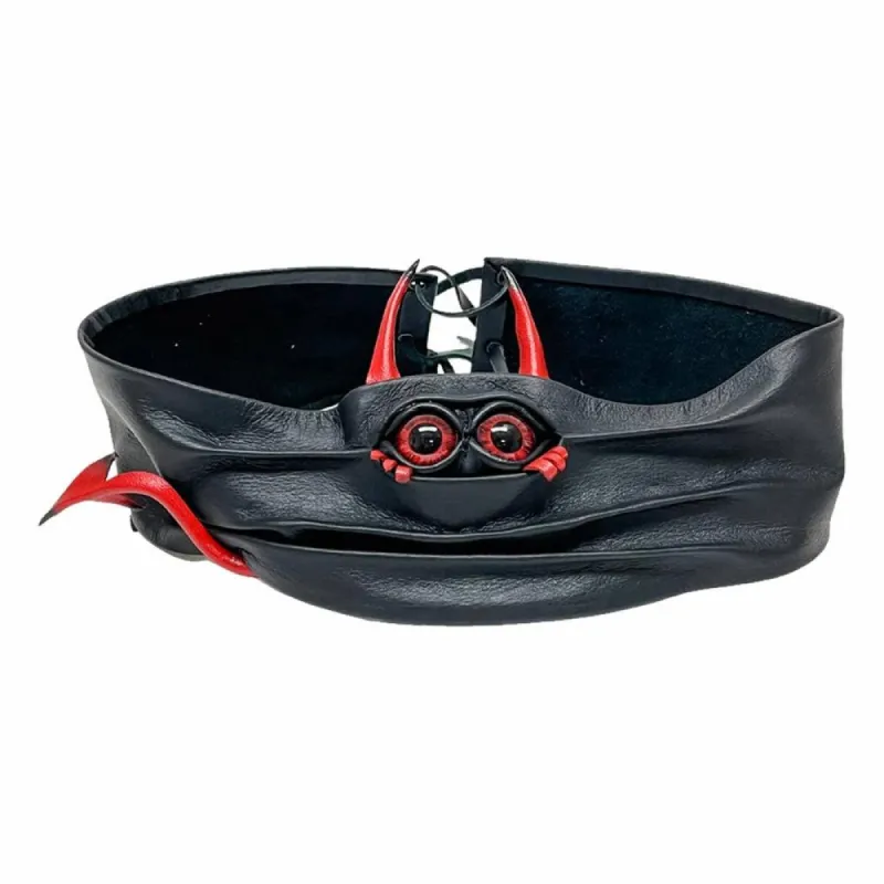 Lil Evil | Black Plonge Leather Hat Band sold by American Hat Makers