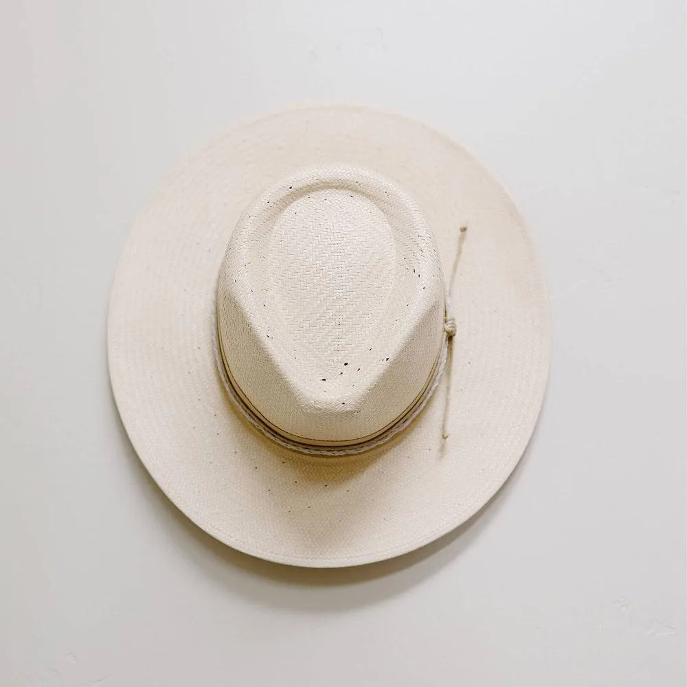 Corinth | Mens Wide Brim Straw Fedora Hat sold by American Hat Makers product image thumbnail 4