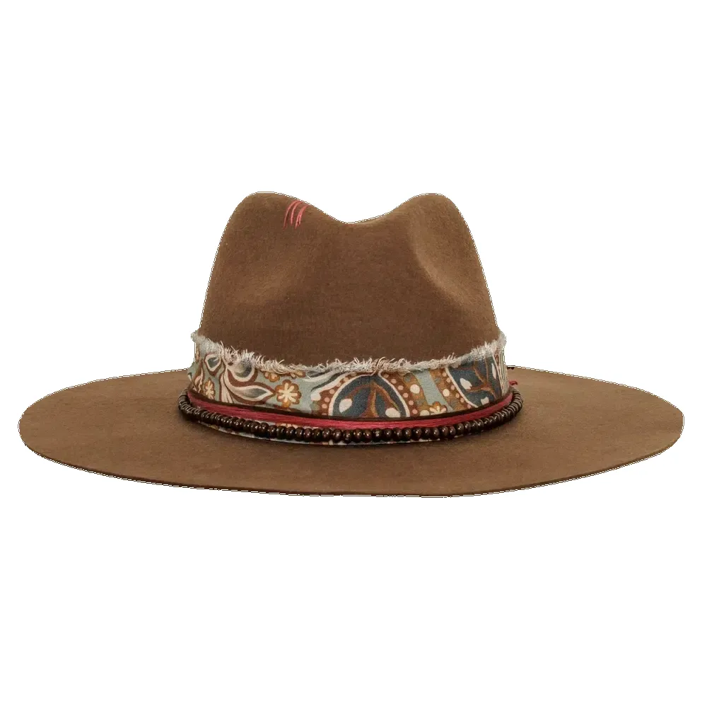 Ramble | Womens Brown Felt Fedora Hat sold by American Hat Makers product image thumbnail 2
