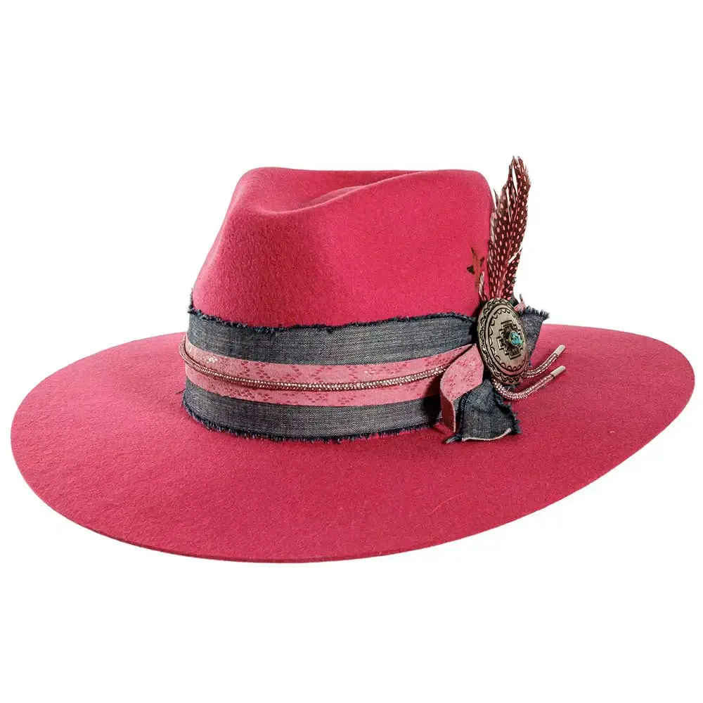 Rodeo Babe | Womens Felt Fedora Hat sold by American Hat Makers product image thumbnail 2