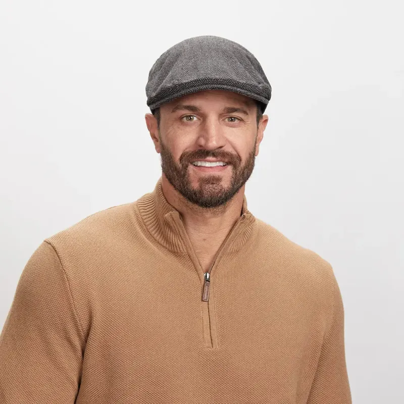 Mikey | Mens Newsboy Flat Cap sold by American Hat Makers